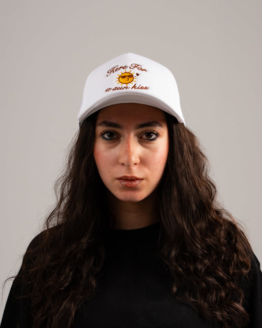 Here For A Sun Kiss Trucker Cap